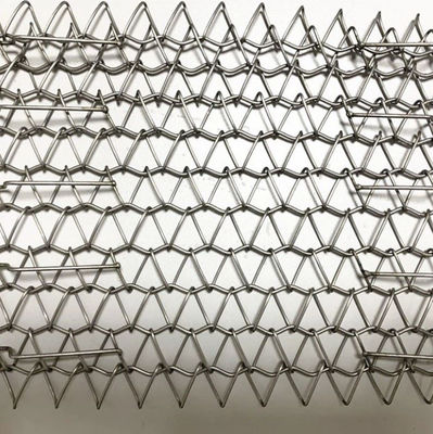 Carbon Steel Rod Mesh Crimped Woven Metal Grid Facade Untuk Dekorasi