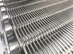 316l Flat Wire Mesh Belt Rantai Tahan Suhu Wire Mesh