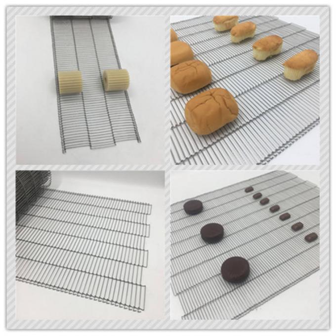 304 Stainless Steel Food Mesh Belt Sistem Konveyor Rantai Tangga 4