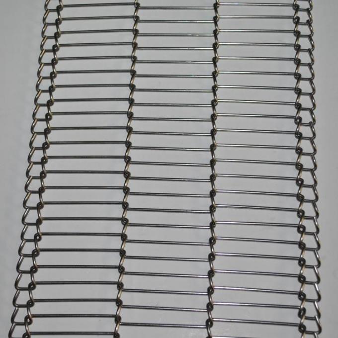 304 Stainless Steel Spiral Wire Food Mesh Belt Mesh Untuk Chain Link Conveyor 4