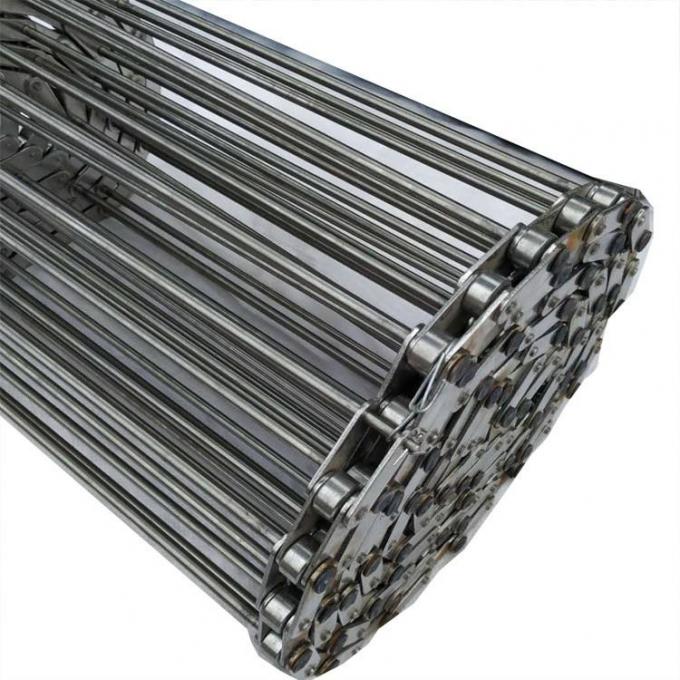 304 Stainless Steel Spiral Wire Food Mesh Belt Mesh Untuk Chain Link Conveyor 5