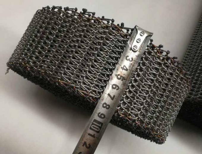 Suhu Tinggi 314 310s Stainless Steel Spiral Mesh Conveyor Chain Belt Metal 13