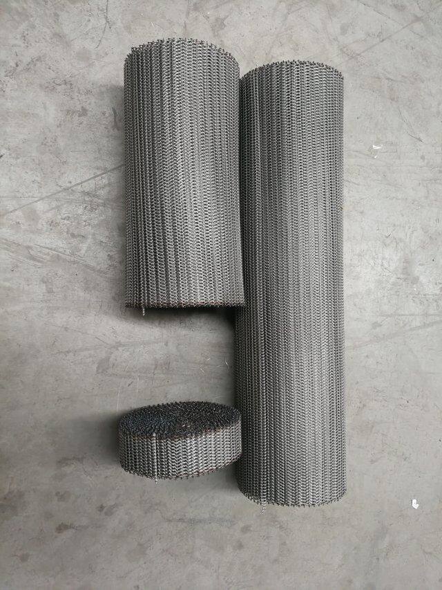 Suhu Tinggi 314 310s Stainless Steel Spiral Mesh Conveyor Chain Belt Metal 14