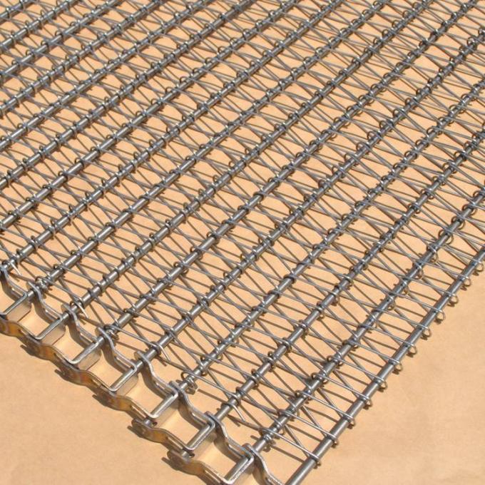 Rantai Sabuk Konveyor Coklat Buah Ketahanan Korosi yang Disesuaikan Didorong 1