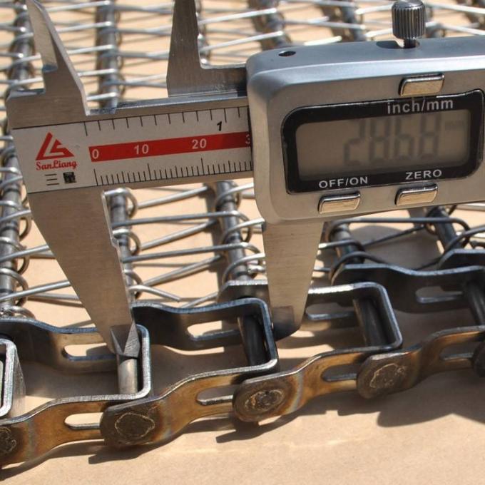 Rantai Sabuk Konveyor Coklat Buah Ketahanan Korosi yang Disesuaikan Didorong 3