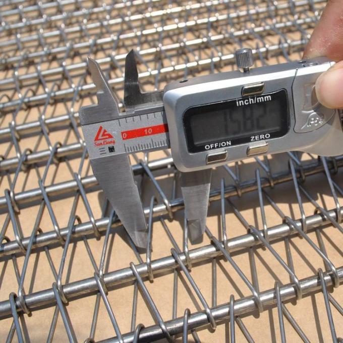 Rantai Sabuk Konveyor Coklat Buah Ketahanan Korosi yang Disesuaikan Didorong 2