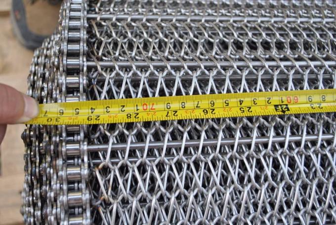 Rantai Sabuk Konveyor Coklat Buah Ketahanan Korosi yang Disesuaikan Didorong 8